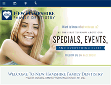 Tablet Screenshot of nhfamilydentist.com